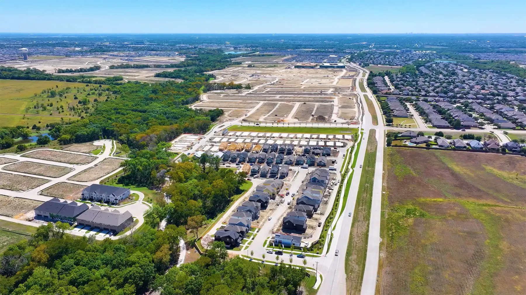 Aerial photo of Cyrene at Painted Tree siteplan